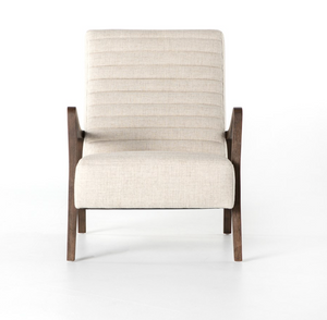 Chaz 27" Chair - Natural Linen + Driftwood