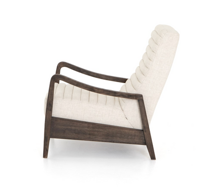 Chaz 27" Reclining Chair - Natural Linen + Driftwood