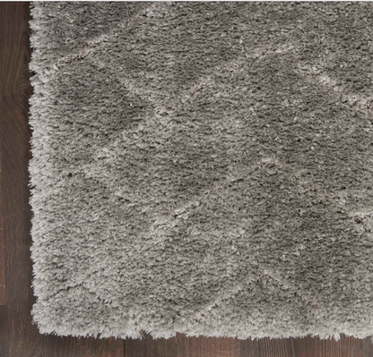 Diva Shag Area Rug - Grey