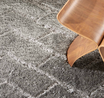 Diva Shag Area Rug - Grey