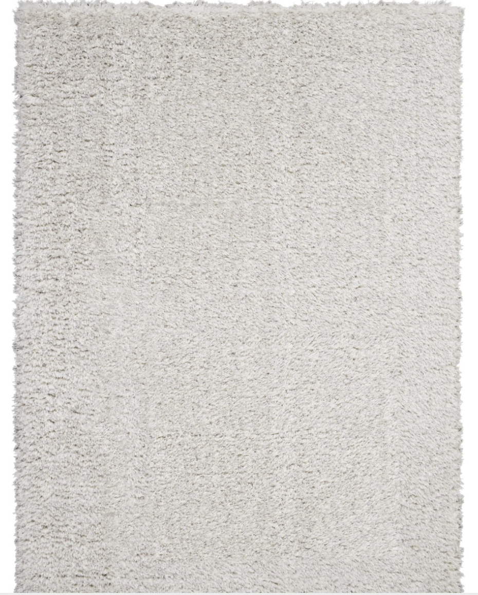 Lustrous Shag Area Rug - Light Grey