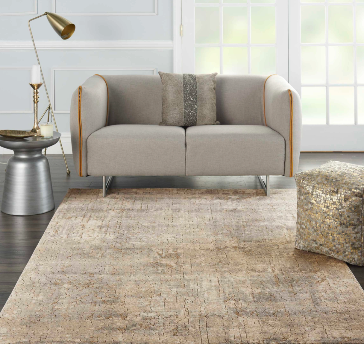 Quartz Area Rug - Beige/Grey