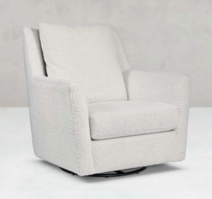 Hugo Quick Ship 36" Swivel Glider Chair - Cloud