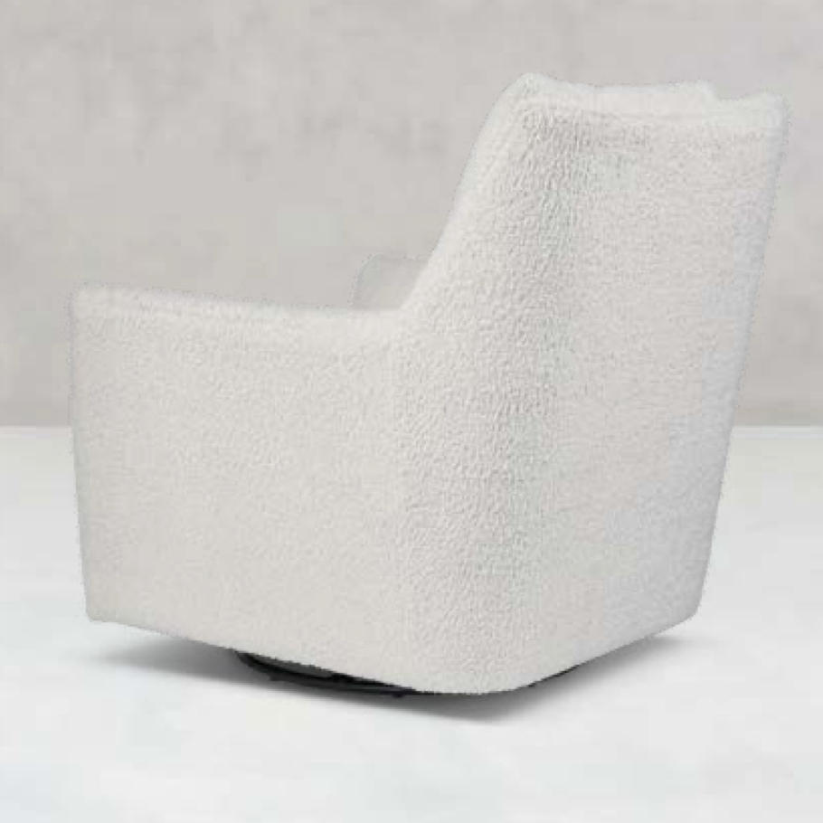 Hugo Quick Ship 36" Swivel Glider Chair - Cloud