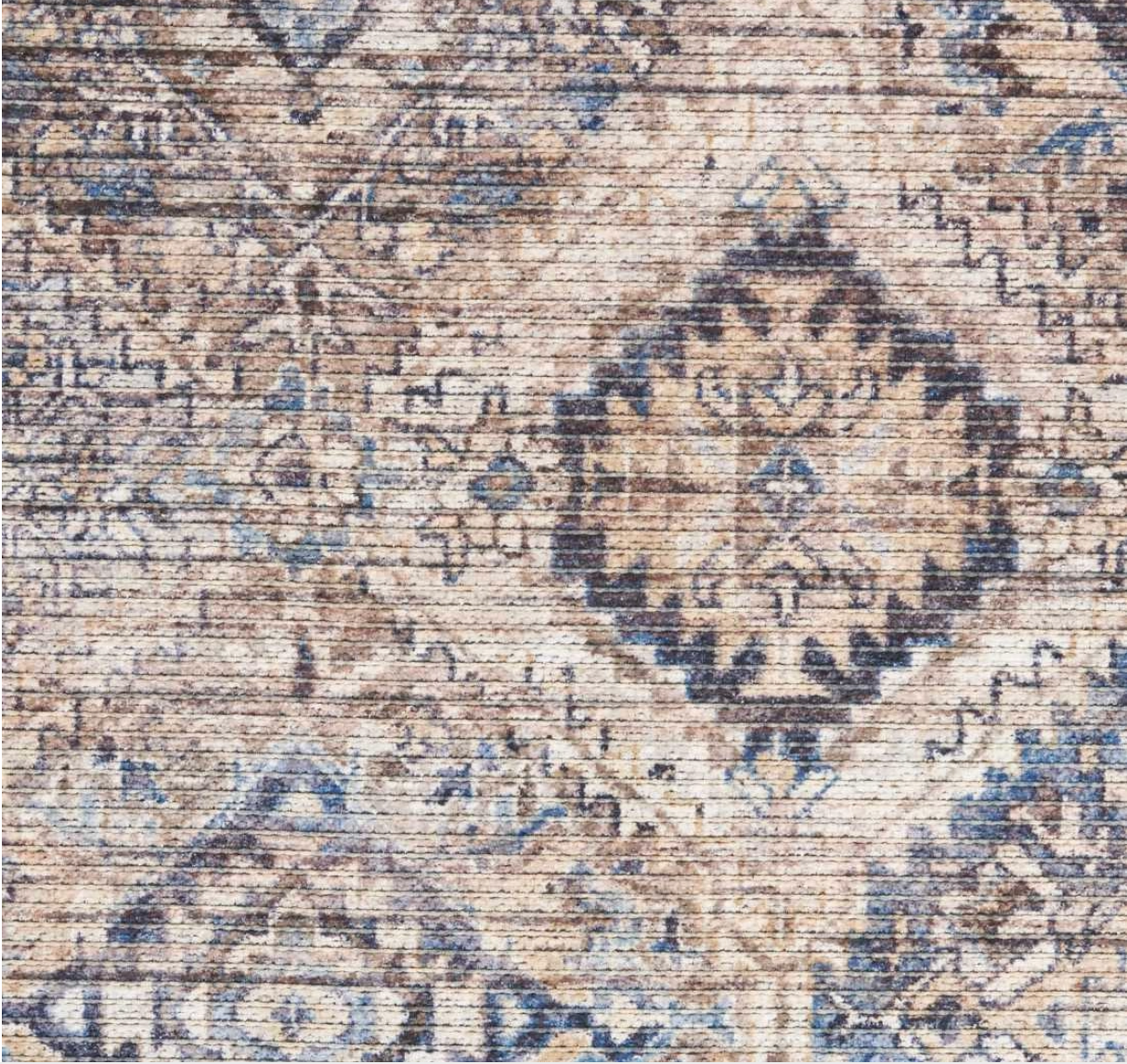 New Horizons Washable Area Rug - Ivory/Latte