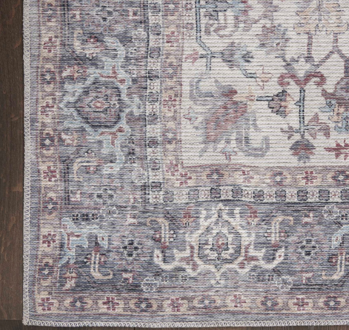 New Horizons Washable Area Rug - Grey