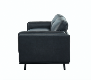 Blaine 92" 2 Cushion Top Grain Leather Sofa - Urban Charcoal