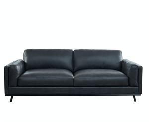 Blaine 92" 2 Cushion Top Grain Leather Sofa - Urban Charcoal