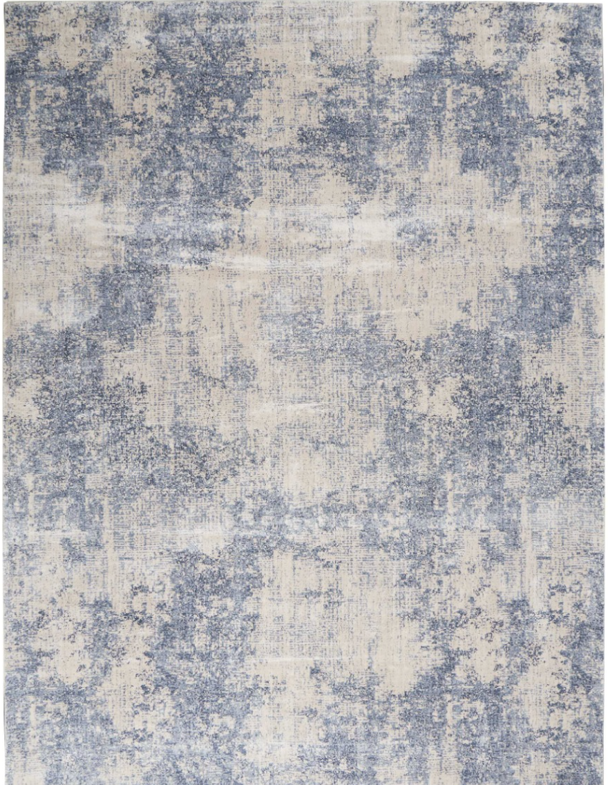 Edenton Area Rug - Ivory/Blue Abstract