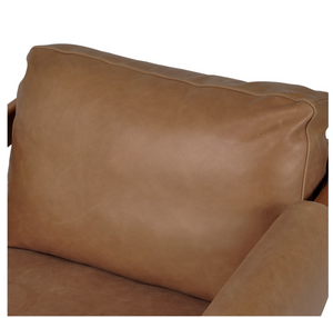 Dante 34" Top Grain Leather Sling Chair - Cognac