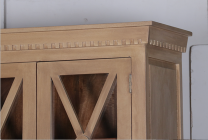 Lexi 39" 4 Door Cabinet - Beachwood