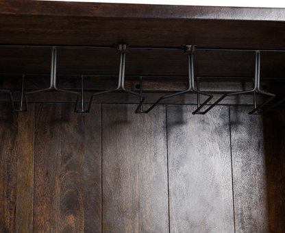 Viviani 36" 2 Door Bar Cabinet - Cocoa