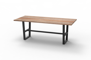 Wallace 96" Oak Counter Height Gathering Table - Sandblasted Natural