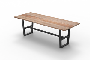Wallace 108" Oak Counter Height Gathering Table - Sandblasted Natural