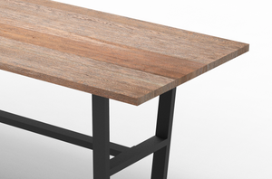 Wallace 120" Oak Counter Height Gathering Table - Sandblasted Natural