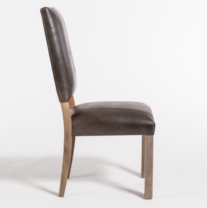 Bryce Dining Chair - Slate Leather + Ash - Classic Carolina Home