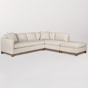 Clifton 114" Sectional - Right Facing Chaise - Crypton Tweed + Driftwood - Classic Carolina Home