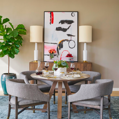 Ventura 48" Round Dining Table - Ash - Classic Carolina Home