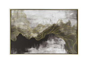 Flowing Forms I 48" Hand Painted Canvas Art - Classic Carolina Home