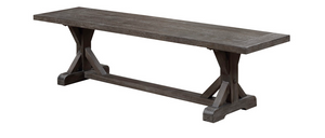 Scratch 'N Dent Mooresville 68" Dining Bench - Charcoal Wash - Classic Carolina Home