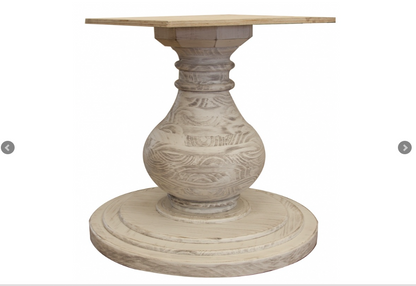 Branson 63" Round Dining Table - Stone - Classic Carolina Home