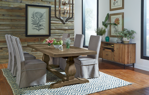Luke 78" Dining Table - Charcoal Wash - Classic Carolina Home