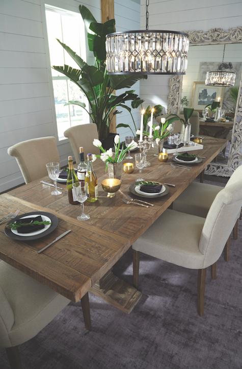 Abernathy 86"-110" Extension Dining Table - Classic Carolina Home