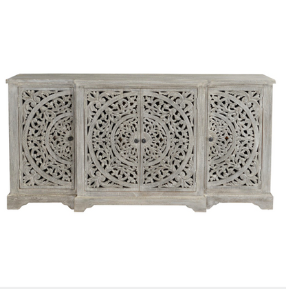 Kara 72" 4 Door Breakfront Sideboard - Classic Carolina Home