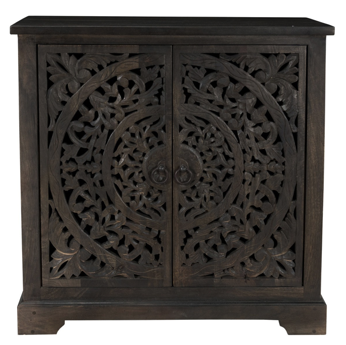 Kara 36" 2 Door Sideboard - Charcoal Gray - Classic Carolina Home