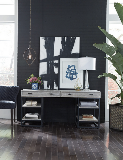 Artisan 65" Wood + Iron Desk - Classic Carolina Home