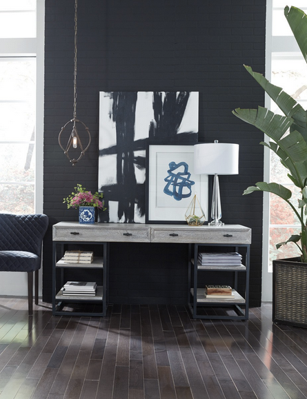 Artisan 65" Wood + Iron Desk - Classic Carolina Home