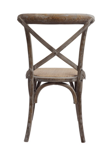 Brady X-Back Side Chair - Brown Wash - Classic Carolina Home