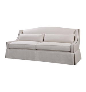 Hansen 89" 2 Cushion Down Sofa - Natural Linen - Classic Carolina Home