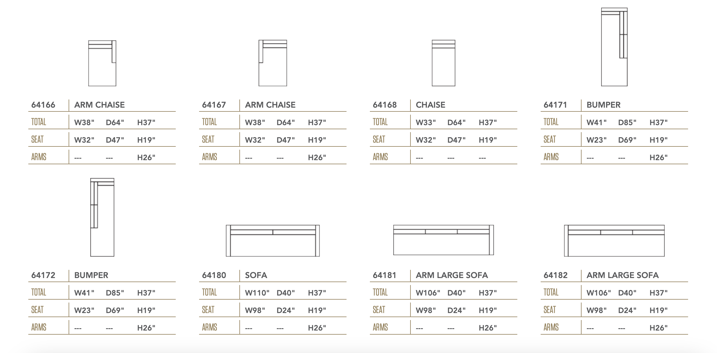 Hannah Express Ship 199" Dual Chaise Sectional