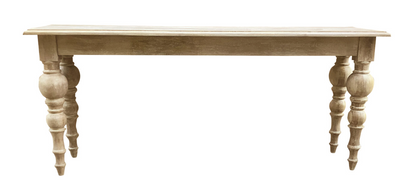 Salem 70" Console Table - New White Wash