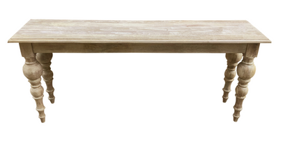 Salem 70" Console Table - New White Wash