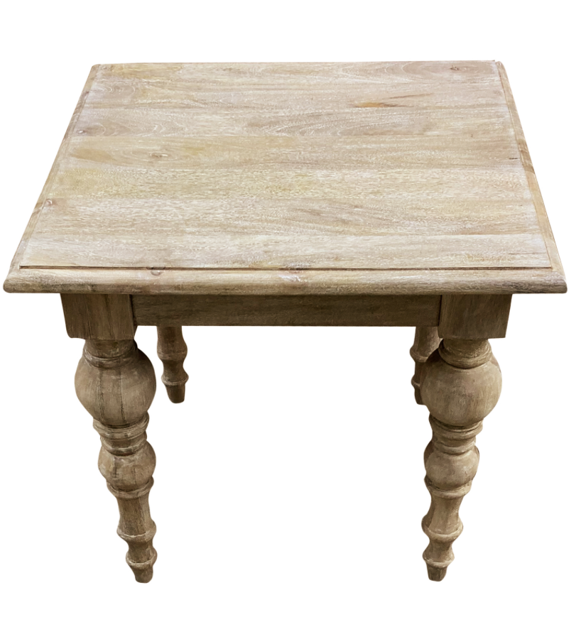 Salem 24" End Table - New White Wash