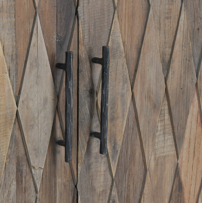 Dmitri 78" Reclaimed Elm 4 Door Sideboard - Ebony