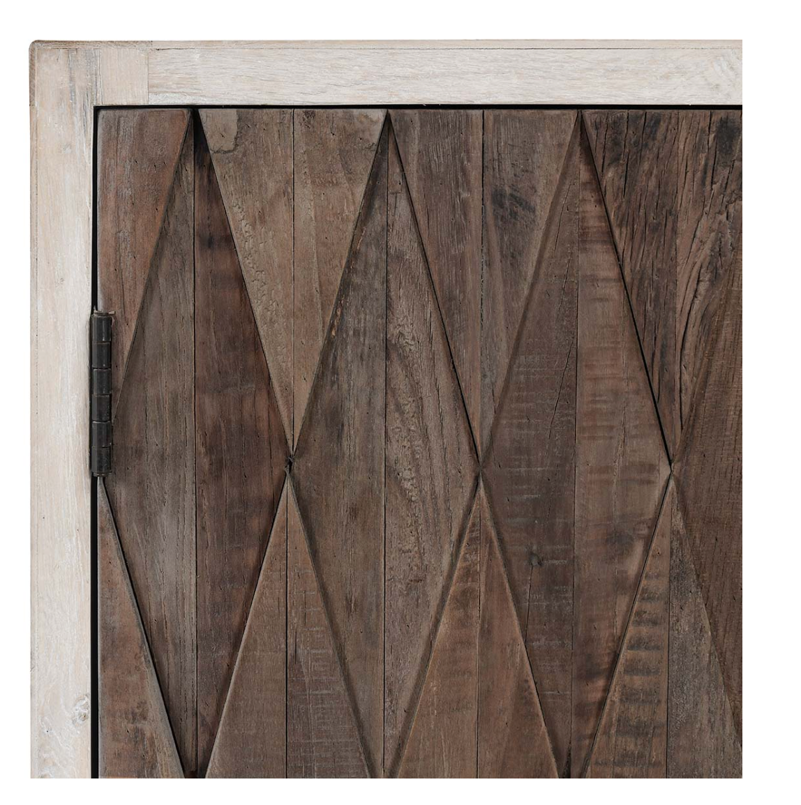 Dmitri 78" Reclaimed Elm 4 Door Sideboard - Light Oak