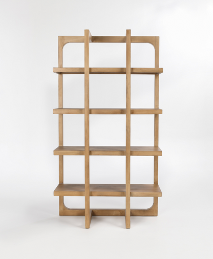 Hancock 48" Open Bookcase - Light Acacia