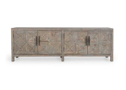 Elan 104" Reclaimed Pine Sideboard - Timeworn Gray