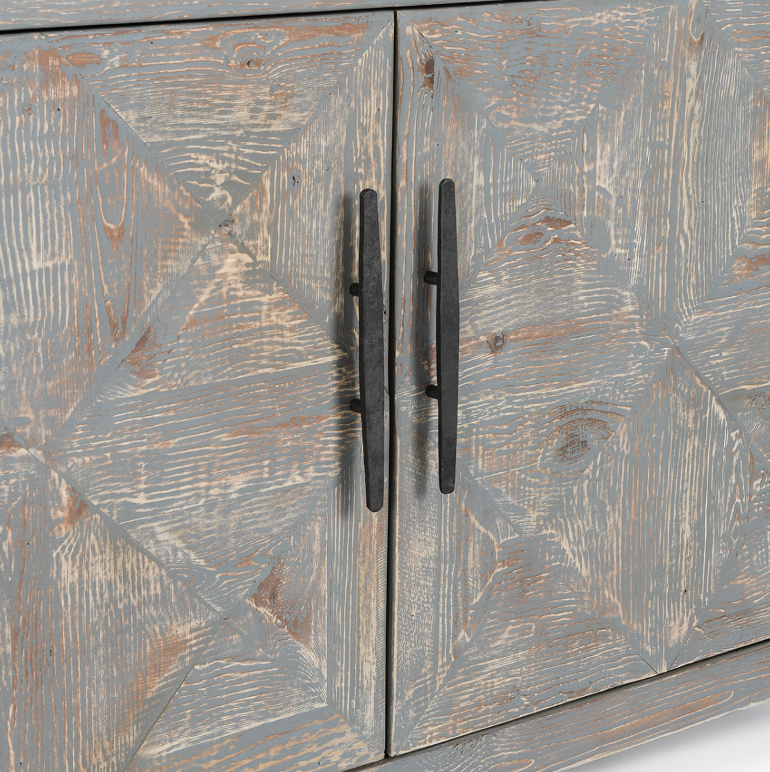 Elan 104" Reclaimed Pine Sideboard - Timeworn Gray