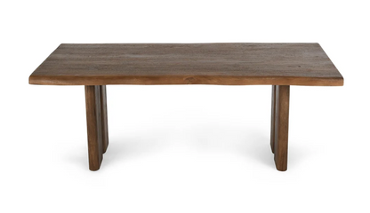 Harden 80" Natural Edge Dining Table - Dark Ash