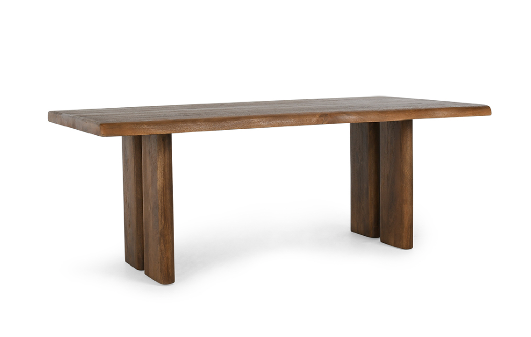 Harden 80" Natural Edge Dining Table - Dark Ash