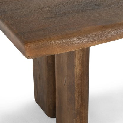 Harden 80" Natural Edge Dining Table - Dark Ash