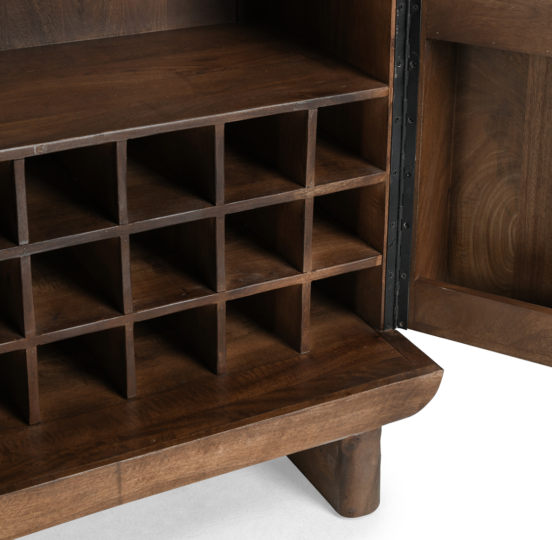 Harden 36" Bar Cabinet - Dark Ash