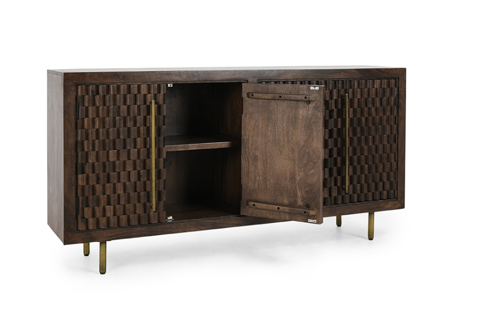 Harden 72" 4 Door Sideboard - Dark Ash