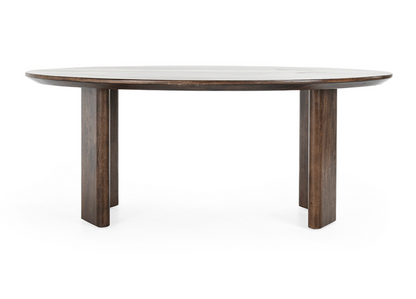 Harden 78" Oval Dining Table - Dark Ash