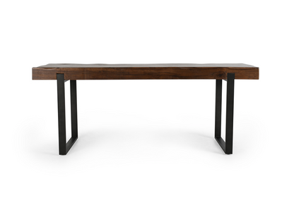 Dante 92" Counter Height Gathering Table - Walnut + Iron