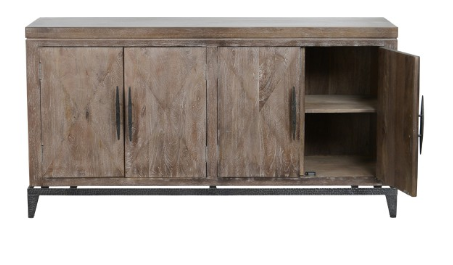 Barnett 69" Wood + Iron Sideboard - Classic Carolina Home